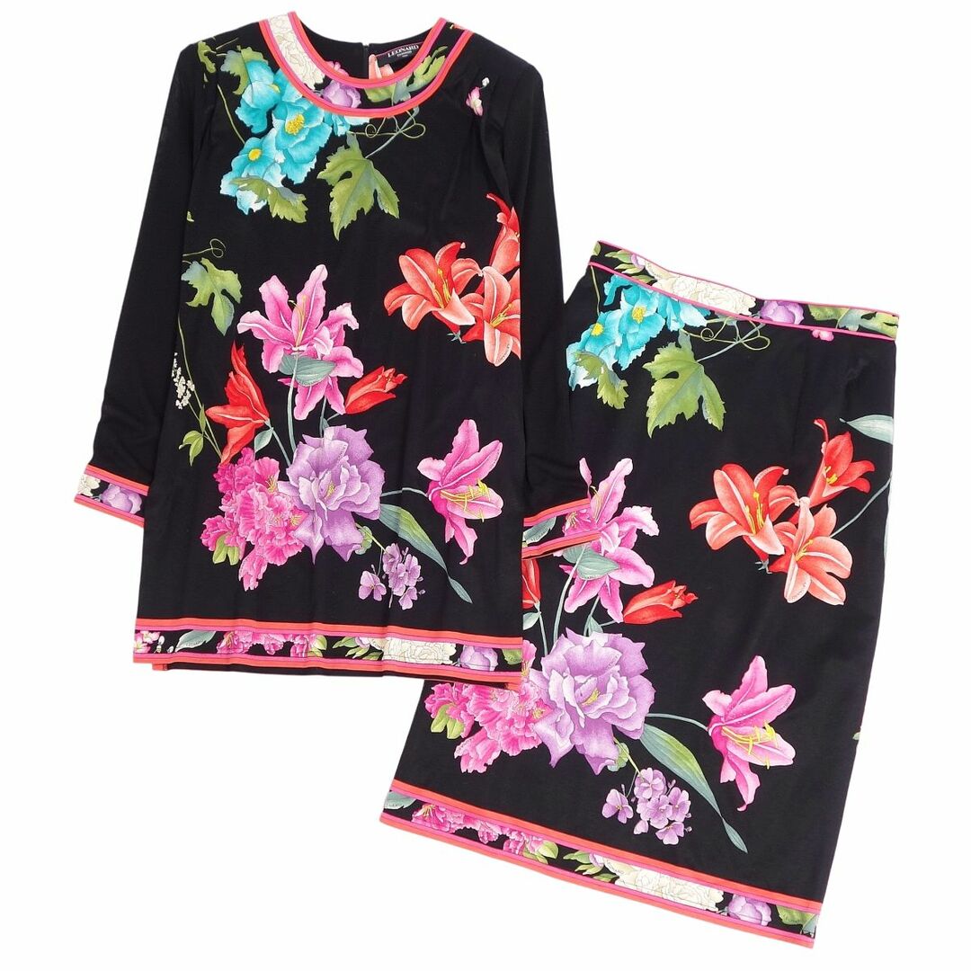 LEONARD - 美品 レオナール LEONARD FASHION セットアップ スカート