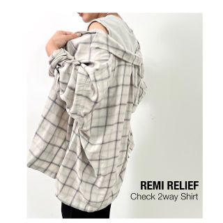 「【REMI RELIEF/レミレリーフ】CHECK 2WAY SHIRT」に近い商品