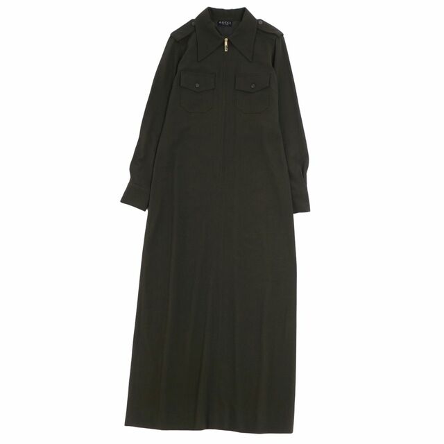 美品 Vintage グッチ GUCCI ワンピース トムフォード期 ロングワンピース シャツワンピース ロングスリーブ 無地 ジップアップ ウール トップス レディース 40(M相当) カーキ | フリマアプリ ラクマ 美品 Vintage グッチ GUCCI ワンピース トムフォード期 ロングワンピース シャツワンピース ロングスリーブ 無地 ジップアップ ウール トップス レディース 40(M相当) カーキ | フリマアプリ ラクマ