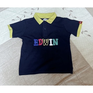 エドウィン(EDWIN)のEDWIN  ポロシャツ　110   ネイビー(Tシャツ/カットソー)