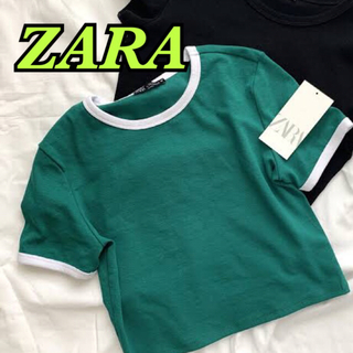 ザラ(ZARA)のZARA クロップド丈Tシャツ(Tシャツ(半袖/袖なし))