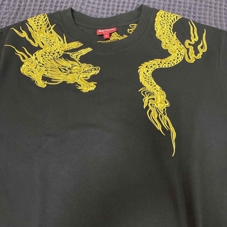 シュプリーム(Supreme)のSUPREME シュプリーム　龍　ドラゴン　総刺繍　TEE XL 黒(Tシャツ/カットソー(半袖/袖なし))