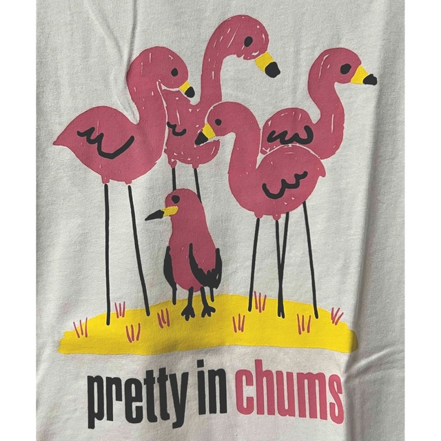 新品　SALE CHUMS Flamingo Tシャツ white xl 1