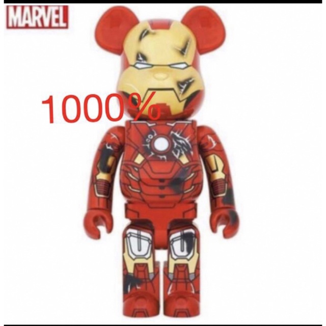 BE@RBRICK(ベアブリック)のIRON MAN MARK VII DAMAGE1000％   エンタメ/ホビーのフィギュア(その他)の商品写真