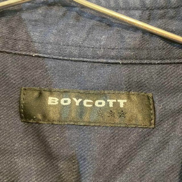 BOYCOTT(ボイコット)の★ボイコット　紺　シャツ　1000円ポッキリ メンズのトップス(シャツ)の商品写真