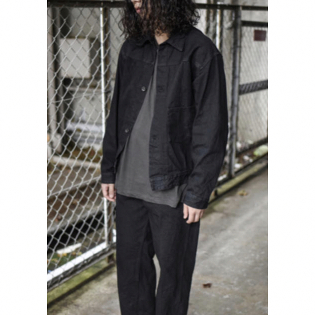 19aw comoli サイズ2 デニムジャケット ブラック 通販オンライン