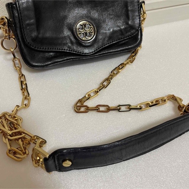 Tory Burch(トリーバーチ)の最終価格！トリーバーチ　2WAYチェーンミニバッグ　中古美品 レディースのバッグ(ショルダーバッグ)の商品写真