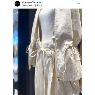 Drawer - ドゥロワー SUMMER サテン サスペンダー パンツ 36 drawerの