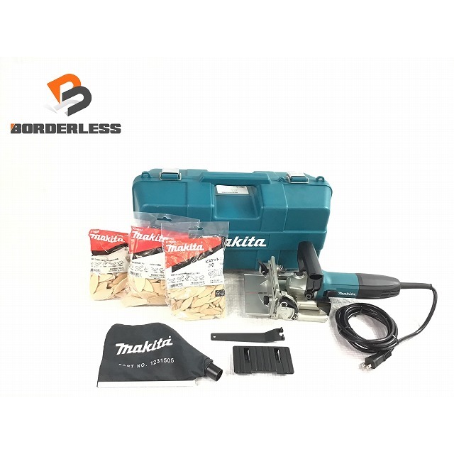 ☆比較的綺麗☆makita マキタ 100V 100mm ジョイントカッター PJ7000 ビスケット ケース付 コード式 ビスケットカッター 切削工具 72316