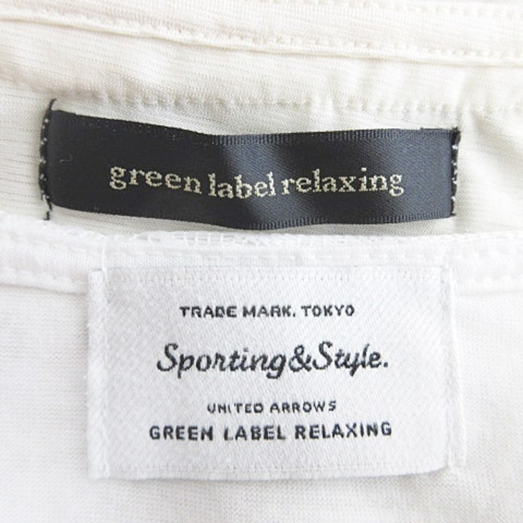 UNITED ARROWS green label relaxing(ユナイテッドアローズグリーンレーベルリラクシング)のグリーンレーベルリラクシング ブラウス カットソー 2枚セット ベージュ 白 レディースのトップス(シャツ/ブラウス(半袖/袖なし))の商品写真