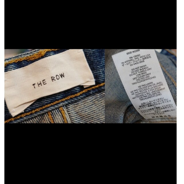 美品 THE ROW 22AW デニム ジーンズ 0 裾の加工を残した丈詰め有り