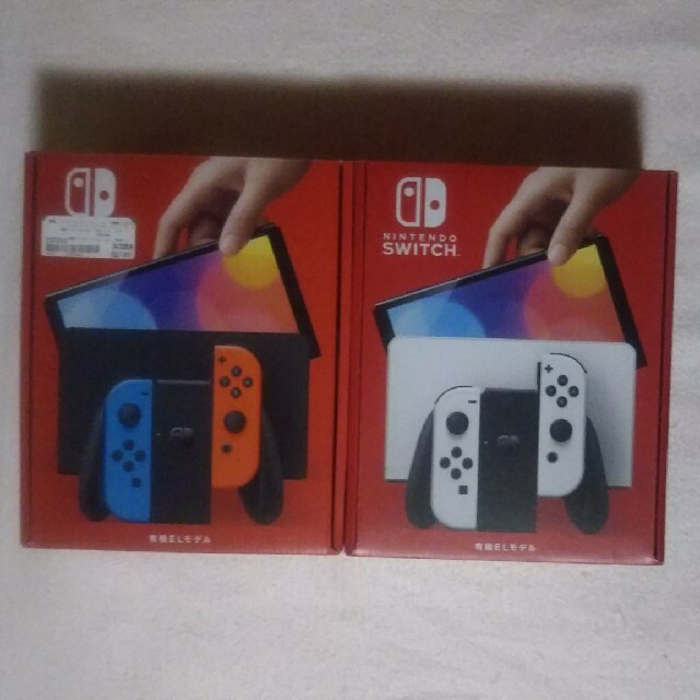 Nintendo Switch - スイッチ本体 有機 EL 新品未開封 ホワイトと赤青の ...