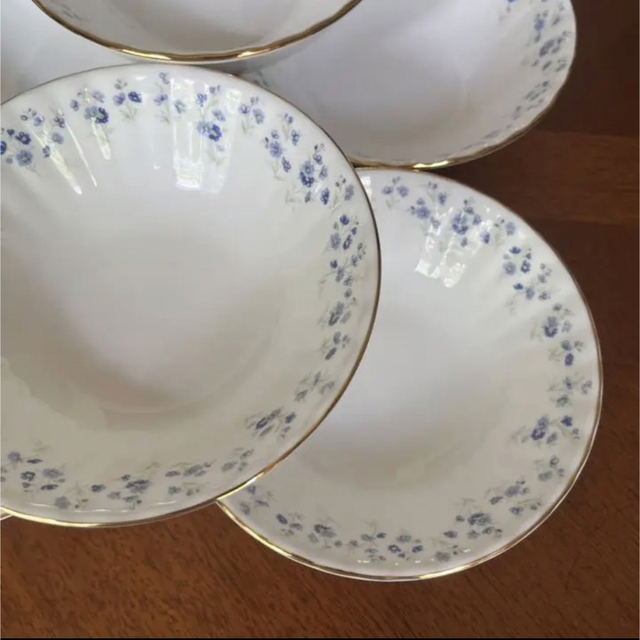美品】ロイヤルアルバート☆勿忘草・メモリーレーン☆トリオ ペア www