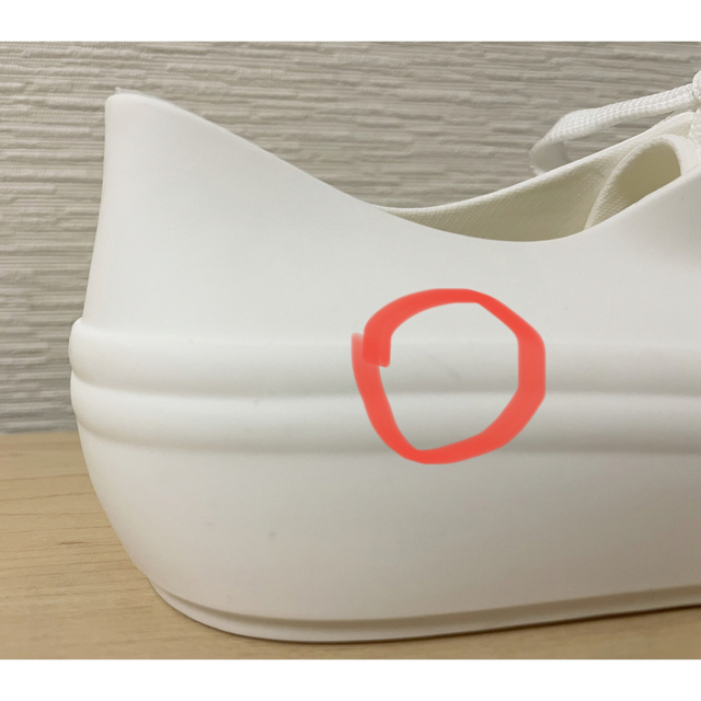 レインシューズ(ホワイト)22〜22.5cm レディースの靴/シューズ(レインブーツ/長靴)の商品写真