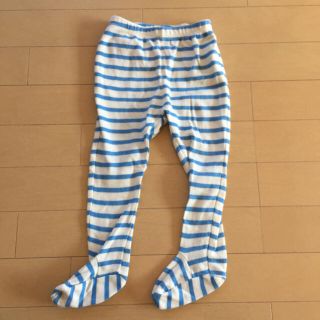 ベビーギャップ(babyGAP)の美品☆ベビーギャップ 足付きボーダーパンツ80(パンツ)