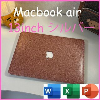 アップル(Apple)のMacbook air, office2021, 13inch シルバー(ノートPC)