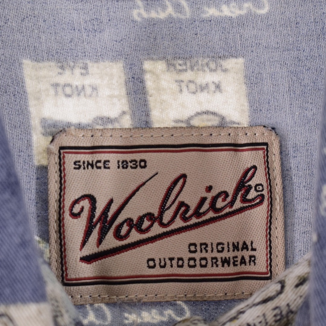 WOOLRICH(ウールリッチ)の古着 ウールリッチ WOOLRICH ボタンダウン 総柄 魚柄 ハワイアンアロハシャツ メンズL /eaa341526 メンズのトップス(シャツ)の商品写真