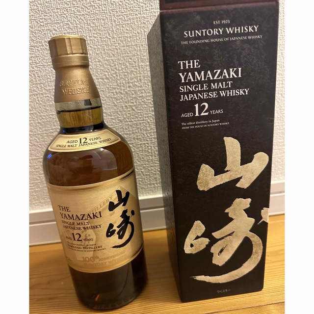 食品/飲料/酒サントリー山崎12年　100年記念ラベル