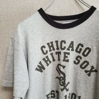 チャンピオン(Champion)のvintage古着 CHICAGO WHITE SOX ロゴ リンガーTシャツ(Tシャツ/カットソー(半袖/袖なし))