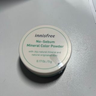 イニスフリー(Innisfree)の【お値下げ】〈未使用〉イニスフリー　ノーセバムミネラルパウダー　グリーン(フェイスパウダー)