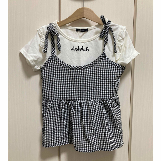 AnkAnk 重ね着　Tシャツ　キャミソール キッズ/ベビー/マタニティのキッズ服女の子用(90cm~)(Tシャツ/カットソー)の商品写真