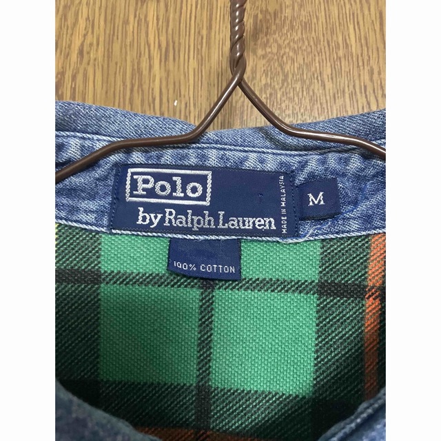 Ralph Lauren(ラルフローレン)のPolo by Ralph Lauren チェック柄切り替えポロシャツ メンズのトップス(ポロシャツ)の商品写真
