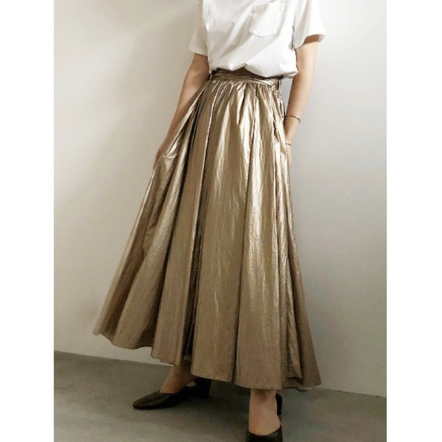 AMERI PAPER BAG SKIRTロングスカート