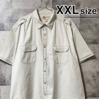 シャツ(shirts)のFaded Glory　半袖シャツ　コットン　ホワイト　白　USA古着　半袖(シャツ)