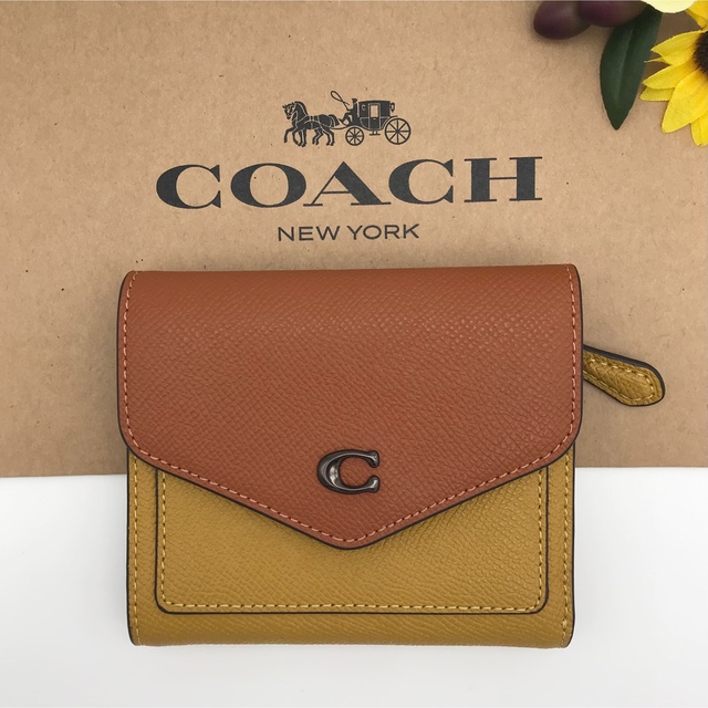 COACH 大人気！ ウィンスモールウォレット カラーブロック フラックス 新品