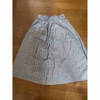 [北欧雑貨屋さん購入]ストライプ柄スカート(ひざ丈スカート)