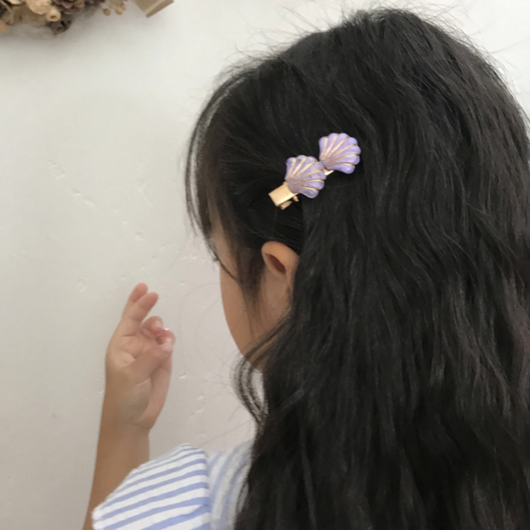 シェルクリップ♡ベビーヘアクリップ