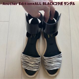 アナザーエディション(ANOTHER EDITION)の最終値下げ！Another Edition×ALL BLACK☆フラットサンダル(サンダル)