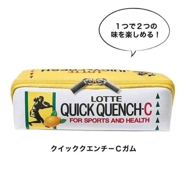 雑誌付録:ロッテ 懐かしのチューインガムデザイン スクエア型ポーチ