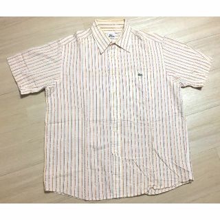 ラコステ(LACOSTE)の[USED] LACOSTE ラコステ 半袖ボタンダウン・ストライプシャツ(シャツ)