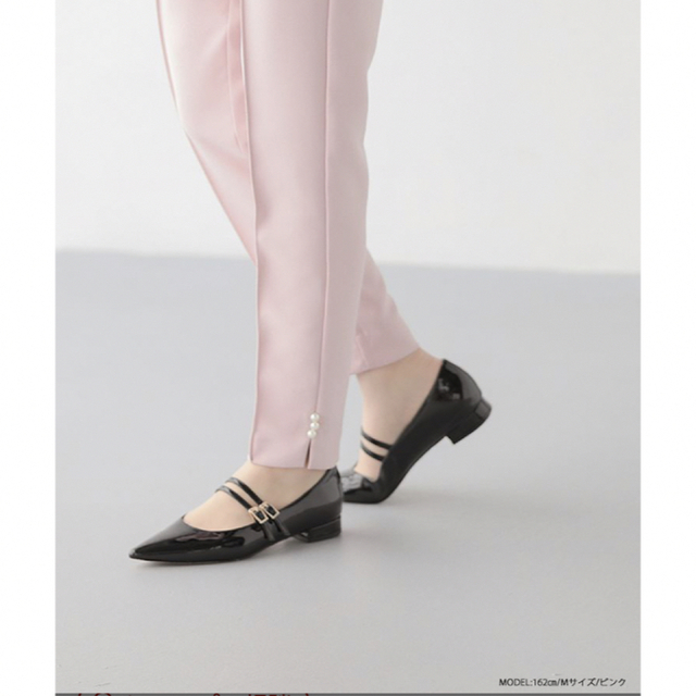 fitmore♡裾スリットパールパンツ レディースのパンツ(カジュアルパンツ)の商品写真