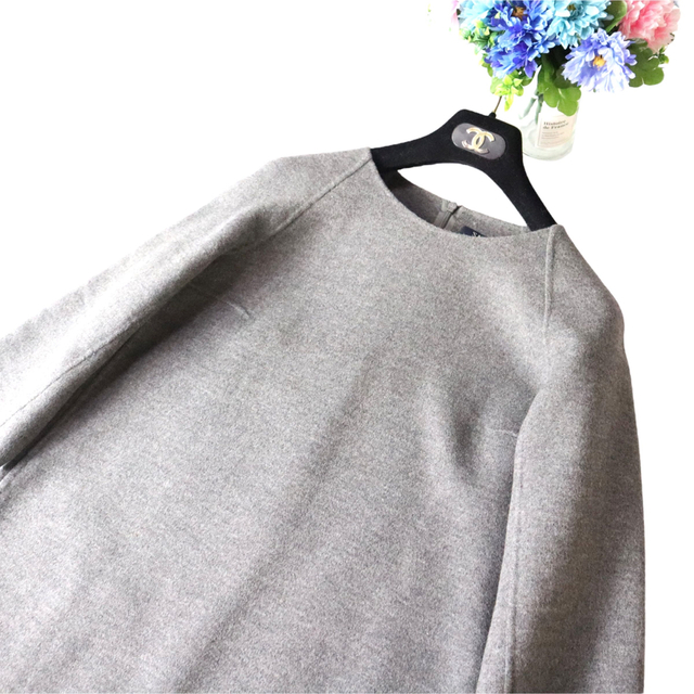 MaxMara 最高級♪クチートアマーノ バルーンダブルフェイス ワンピース