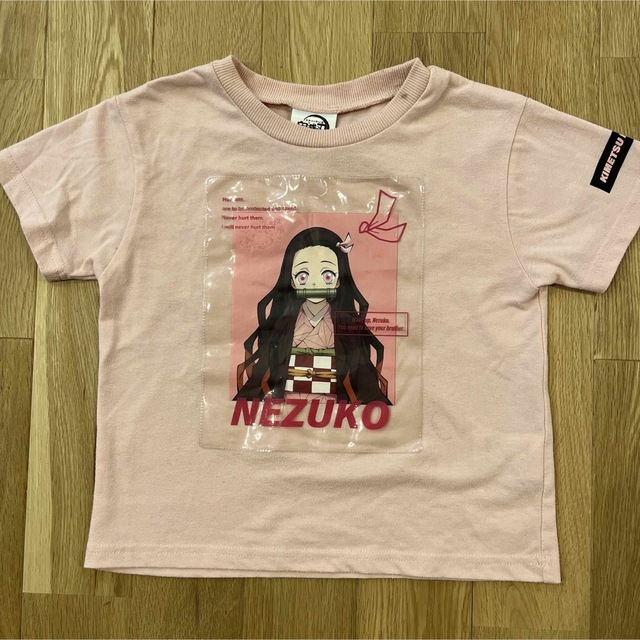 鬼滅の刃 禰󠄀豆子ねずこ半袖Tシャツ110cm女の子 キッズ/ベビー/マタニティのキッズ服女の子用(90cm~)(Tシャツ/カットソー)の商品写真