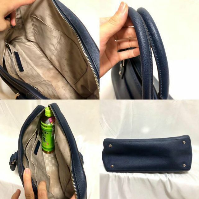 Michael Kors(マイケルコース)のマイケルコース かばん　ハンドバッグ バッグ ネイビー　ボストンバッグ　紺 レディースのバッグ(ハンドバッグ)の商品写真