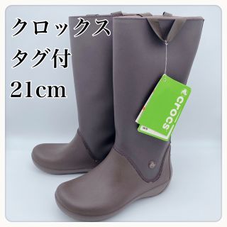 クロックス(crocs)の梅雨値下【新品タグ付】21  クロックス  レインブーツ　長靴　レインシューズ(レインブーツ/長靴)