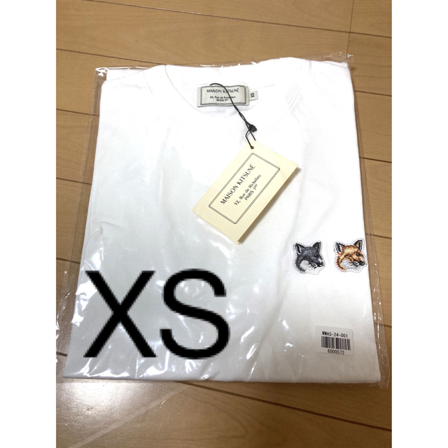 MAISON KITSUNE'(メゾンキツネ)の③ XS メゾンキツネ　ダブルフォックス　Tシャツ レディースのトップス(Tシャツ(半袖/袖なし))の商品写真