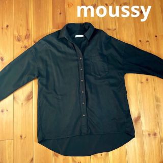 マウジー(moussy)のmoussy マウジー　黒　ロング　シャツ　羽織り　ZARA sly IENA(シャツ/ブラウス(長袖/七分))