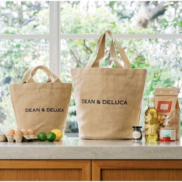 DEAN & DELUCA(ディーンアンドデルーカ)のDEAN & DELUCA ジュート マーケット トートバッグ Ｓサイズ レディースのバッグ(トートバッグ)の商品写真