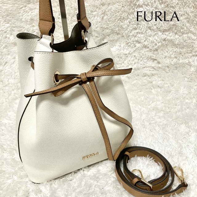 FURLA フルラ　バイカラー　パイパー2way ショルダーバッグ