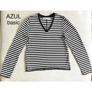 アズールバイマウジー(AZUL by moussy)のAZUL basic ボーダートップス(Tシャツ(長袖/七分))
