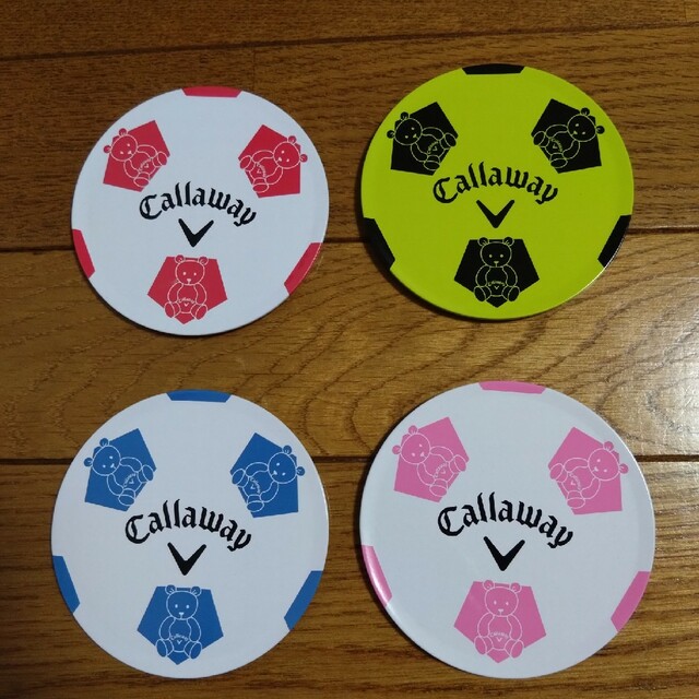 Callaway(キャロウェイ)のキャロウェイ Callaway コースター 4枚セット 未使用 ゴルフ スポーツ/アウトドアのゴルフ(その他)の商品写真