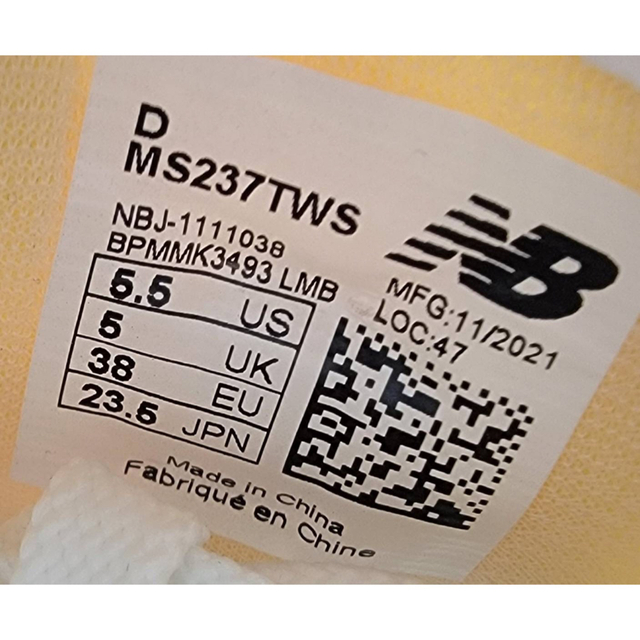 New Balance(ニューバランス)のニューバランス MS237TWS 23.5㎝ レディースの靴/シューズ(スニーカー)の商品写真