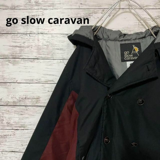 go slow caravan 中綿ピーコート 冬物 フード付き