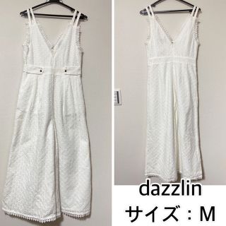 ダズリン(dazzlin)のdazzlin❤️深Vネックレースコンビネゾン　ダズリン　サロペット　レース(サロペット/オーバーオール)