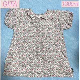 GITA 花柄 花模様 Tシャツ カットソー 130cm(Tシャツ/カットソー)