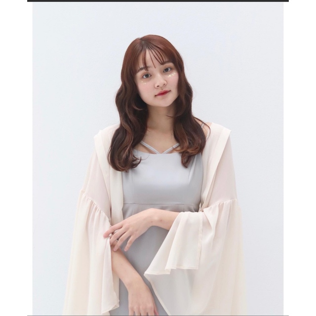 【新品タグ付き】angel drape sheer shirt muguet レディースのトップス(シャツ/ブラウス(長袖/七分))の商品写真